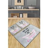 Chilai Home Make Time Djt 3'lü Set Banyo Halısı