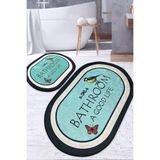 Chilai Home Molla Djt 2'li Set Paspas Yıkanabilir Kaymaz Taban Banyo Halısı