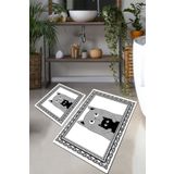 Chilai Home Mom Cat Djt 2'li Set Banyo Halısı