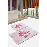 Chilai Home Monet Pembe Djt 2li Set Banyo Paspası Klozet Takımı