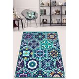 Chilai Home Mosaic Djt Dekoratif Modern Tasarım Yıkanabilir Kaymaz Taban Halı Yolluk, 80 x 150