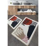Chilai Home Noe Paspas Djt 2'li Set Yıkanabilir Kaymaz Taban Banyo Halısı