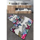 Chilai Home Noirobi Paspas Djt 2'li Set Yıkanabilir Kaymaz Taban Banyo Halısı