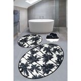 Chilai Home Palm Djt 2li Set Banyo Halısı Paspas Seti, Klozet Takımı