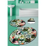 Chilai Home Patch 2'li Set Banyo Halısı Paspas Seti, Klozet Takımı Djtbanyo - Renkli - 3879