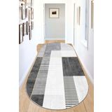Chilai Home Pendor Grey Oval Dekoratif Halı Djt, 160 x 230