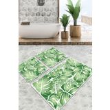 Chilai Home Pied Banyo Halısı Djt 3lü Set, Banyo Halısı, Banyo Paspası Yıkanabilir