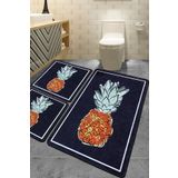 Chilai Home Pinya 3'lü Set Djt Banyo Halısı