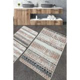 Chilai Home Raquel Paspas Djt 3'lü Set Yıkanabilir Kaymaz Taban Banyo Halısı
