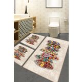 Chilai Home Rovny Djt 3'lü Set Banyo Halısı