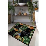 Chilai Home Schwarz Djt 3'lü Set Banyo Halısı
