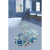 Chilai Home Seramik 2'li Set Banyo Paspas Seti Djtbanyo - Renkli - 1256