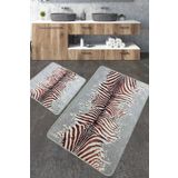 Chilai Home Sevra Djt 2'li Set Paspas Yıkanabilir Kaymaz Taban Banyo Halısı