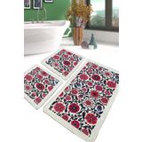 Chilai Home Sheffield Djt 3'lü Set Paspas Yıkanabilir Kaymaz Banyo Halısı