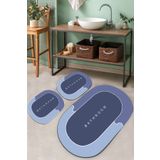 Chilai Home Skylife Djt 3'lü Set Banyo Halısı
