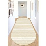 Chilai Home Slide Bej Oval Dekoratif Halı Djt, 100 x 200