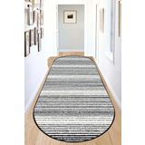 Chilai Home Slide Dark Oval Dekoratif Halı Djt, 80 x 150