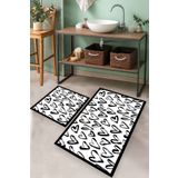Chilai Home Small Heart Djt 2'li Set Banyo Halısı