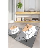 Chilai Home Smiling Face Djt 2'li Set Banyo Halısı