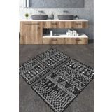 Chilai Home Straordinario Siyah Banyo Halısı Djt 3'lü Set Banyo Halısı