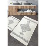 Chilai Home Tatiana Djt 2'li Set Yıkanabilir Kaymaz Banyo Halısı Paspas