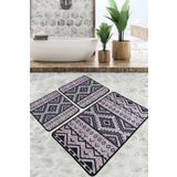 Chilai Home Tent Banyo Halısı Djt 3'lü Set Banyo Paspası Kaymaz Tabanlı Klozet Takımı
