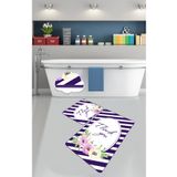Chilai Home Thank You 2'li Set Yıkanabilir Kaymaz Taban Banyo Halısı Klozet Takımı