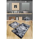 Chilai Home Tiger 2'li Set Banyo Halısı Paspas Yıkanabilir Kaymaz Taban Klozet Takımı