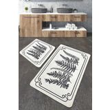 Chilai Home Tokyo Djt 2'li Set Yıkanabilir Kaymaz Banyo Halısı Paspas