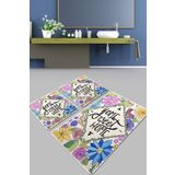 Chilai Home Topiary Banyo Halısı Djt 3'lü Set Banyo Paspası Kaymaz Tabanlı Klozet Takımı