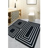 Chilai Home Wale Siyah 3'lü Set Banyo Paspası