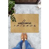 Chilai Home Welcome Friend Iç Ve Dış Pvc Kapı Önü Paspasları,Desenli Paspas