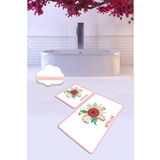 Chilai Home Wıth Love 2li Set Banyo Halısı Paspas Klozet Takımı Yıkanabilir, Kaymaz Taban