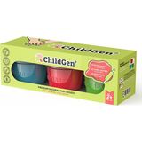 ChildGen 125 gr 3'lü Oyun Hamuru Set Ana Renk - Çok Renkli