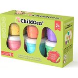 ChildGen 125 gr 6'lı Pastel Oyun Hamuru Seti - Çok Renkli