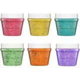 ChildGen 125 gr x 6 Pastel Glitter Set 6 adet 125 gram Oyun Hamuru