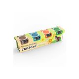 ChildGen 4'lü 125gr Standart Oyun Hamuru Seti (4x125gr) (Kahverengi-Mavi-Turuncu-Yeşil)