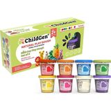 ChildGen 65 gr 8'li Mini Cup Oyun Hamuru Seti Çok Renkli Güvenli Malzeme ile Eğlenceli Aktivite