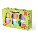 ChildGen Doğal Oyun Hamuru - 6lı Glitter Set 6X125 gr - Renkli