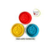 Childgen Dogal Oyun Hamuru - Eco Cup- 3'Lu Ana Renkler (Mavi - Kirmizi - Sari) 3X125gr