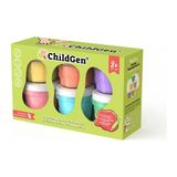 ChildGen GEN OYUNCAK 125 gr 6'lı Set Oyun Hamuru - Pastel - Bej
