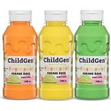ChildGen Naturel Colors - Parmak Boyası Canlı Pastel Renkler 3'lü Set 350ML Yeşil-Turuncu-Sarı