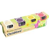 Childgen Oyun Hamuru Ecocup - 125 gr 4'Lü Unicorn Set (Beyaz-Pembe-Sarı-Mor)