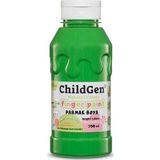 Childgen Süper Yıkanabilir Parmak Boyası 350 Ml Şişe Yeşil