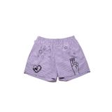 Chill Space Collection - Nakışlı Erkek Ev Şort - Lilac Mor S
