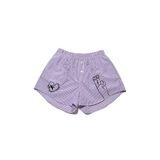 Chill Space Collection - Nakışlı Kadın Ev Şort - Lilac Çok Renkli XS
