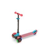 Chillafish Scotti Glow Işıklı Çıkarılabilir Direksiyonlu 3 Tekerlekli 3+ Yaş Çocuk Scooter - Kırmızı