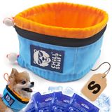 CHILLSWIFT Köpekler için Soğutma Tasması | Buz Köpeği Soğutma Bandanası | 16 PCM Buz Jeli Paketi ve Yalıtımlı Taşıma Çantası (Ekstra Buz Paketleriniz İçin) Köpekler için Mükemmel Köpek Yaz Giysileri Soğutma