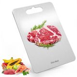 Chin-Best Kesme Tahtası, Mutfak için Paslanmaz Çelik Kesme Tahtası, Et, Meyve, Sebzeler, S 11,5" * 8"