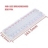 China Büyük Boy Breadboard 830 Pin MB-102 - 1 Adet